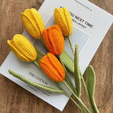 Handmade Crochet Tulips丨Pattern