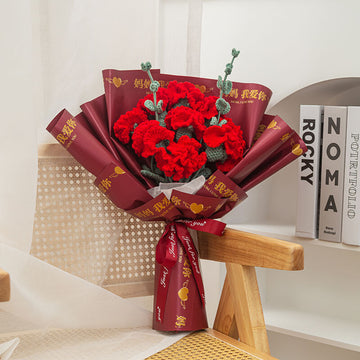 Handmade bouquet of flowers | Crochet Carnations | Best Gifts for Mother