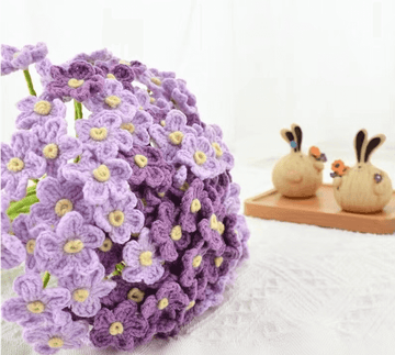 How to Crochet a Forget-Me-Not Bouquet