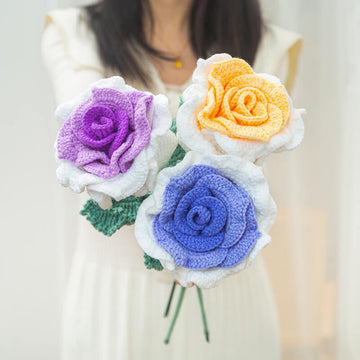 Crochet Thai Big Roses | Crochet Roses | Gradient Roses