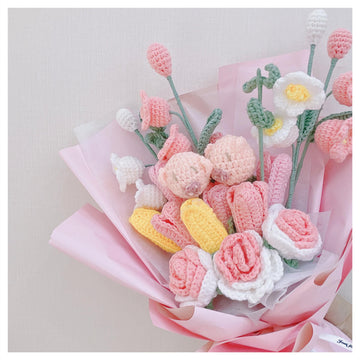 Crochet Bouquet of Flowers | Crochet Rose | Crochet Tulips